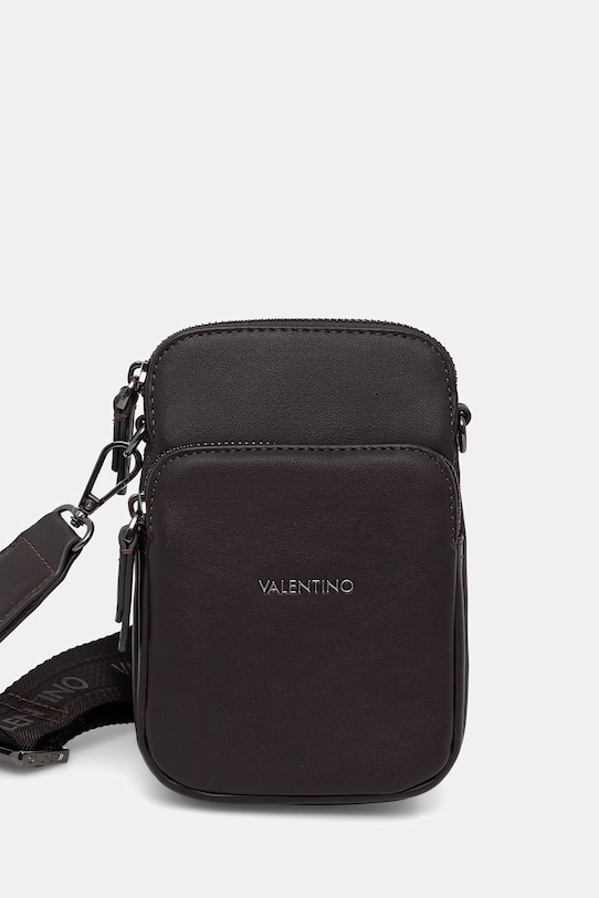 Valentino Bags saszetka męska z imitacji skóry HORIZON brązowy VBS8UT07