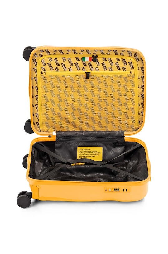 Crash Baggage valiză TONE ON TONE 55x40x22 cm galben CB191