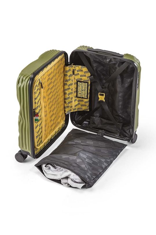Crash Baggage walizka STRIPE Small size 55x40x22 cm CB151 zielony