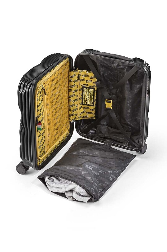 Crash Baggage walizka STRIPE Small size 55x40x22 cm CB151 czarny
