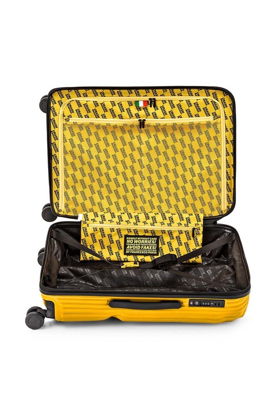 Crash Baggage valiză STRIPE Medium Size 66x43x26 cm galben CB152