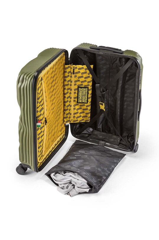 Crash Baggage walizka STRIPE Medium size 68x45x26 cm CB152 zielony
