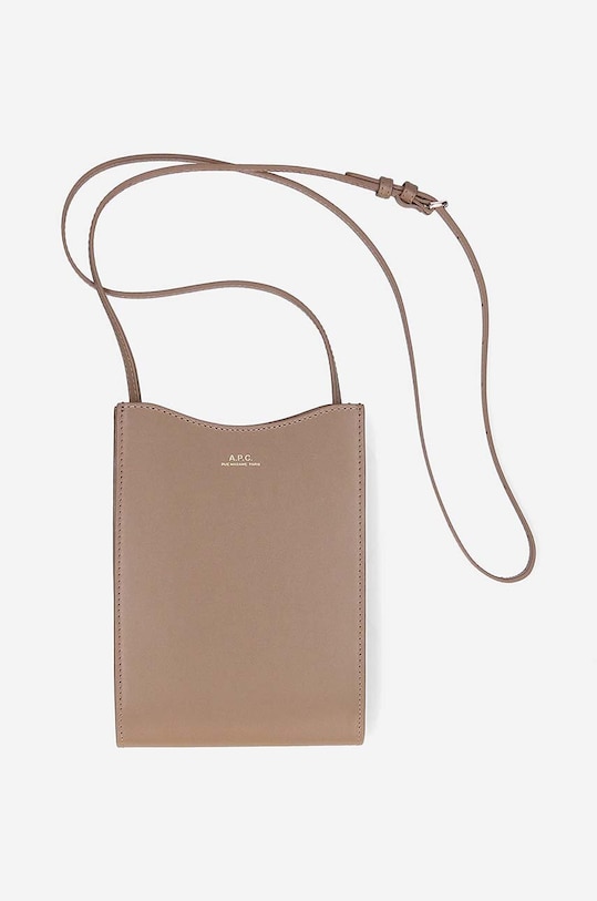 A.P.C. borsetă de piele Neck Pouch Jamie PXB