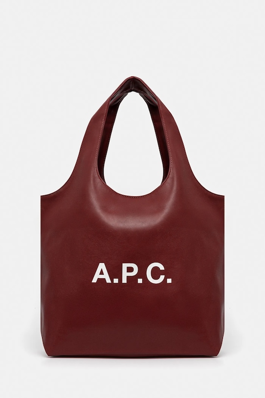 A.P.C. bag Ninon casual maroon PUAAT.M61565