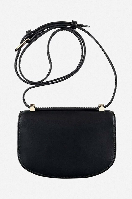 A.P.C. torebka skórzana Geneve Mini PXAWV.F61415 czarny AA00
