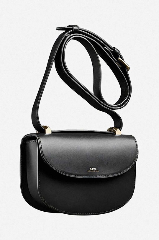 Accessories A.P.C. leather handbag Geneve Mini PXAWV.F61415 black