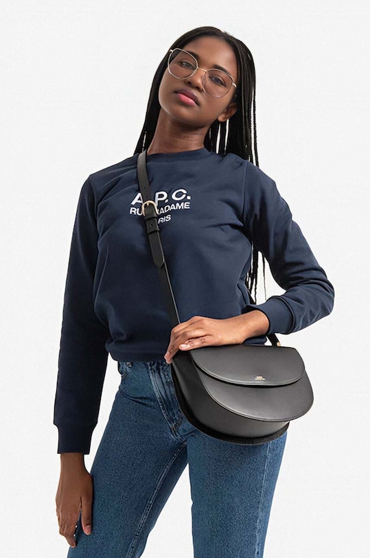 A.P.C. torebka Sac Geneve PXAWV-F61161 BLACK PXAWV.F61161 czarny AA00