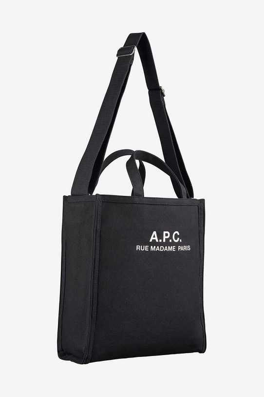 A.P.C. torba A.P.C. Cabas Recuperation CODBM-H61318 BLACK czarny CODBM.H61318