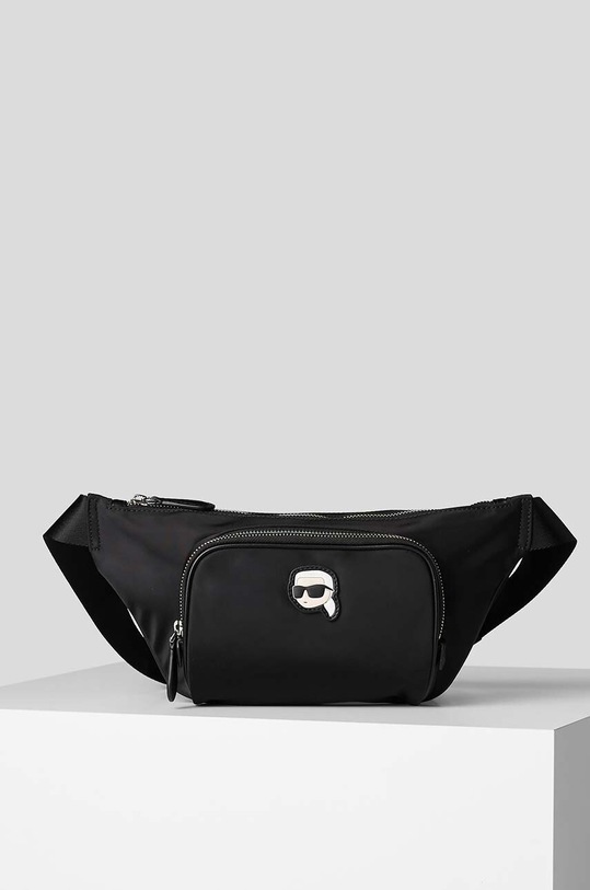 Сумка на пояс Karl Lagerfeld аплікація чорний 230M3049