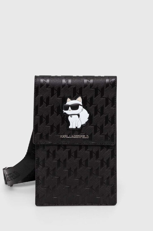 Obal na telefón Karl Lagerfeld na mobil černá KLWBSAKHPCK
