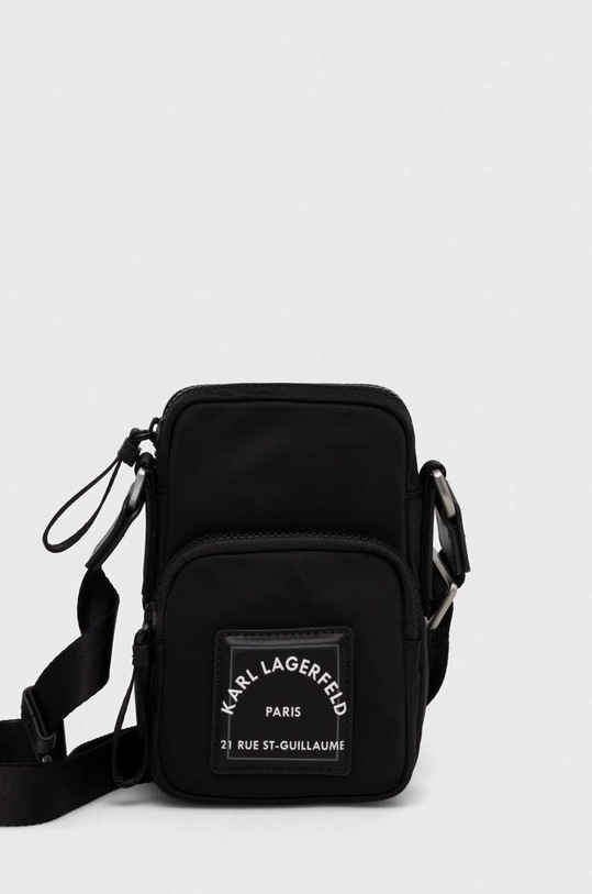 Karl Lagerfeld saszetka tekstylny czarny 240M3223