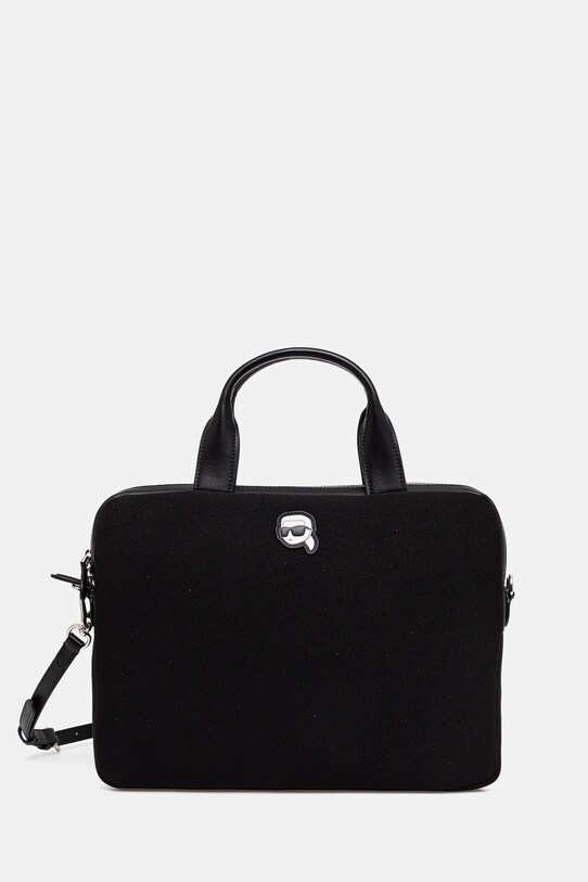 Karl Lagerfeld geantă laptop uni negru A1M32021