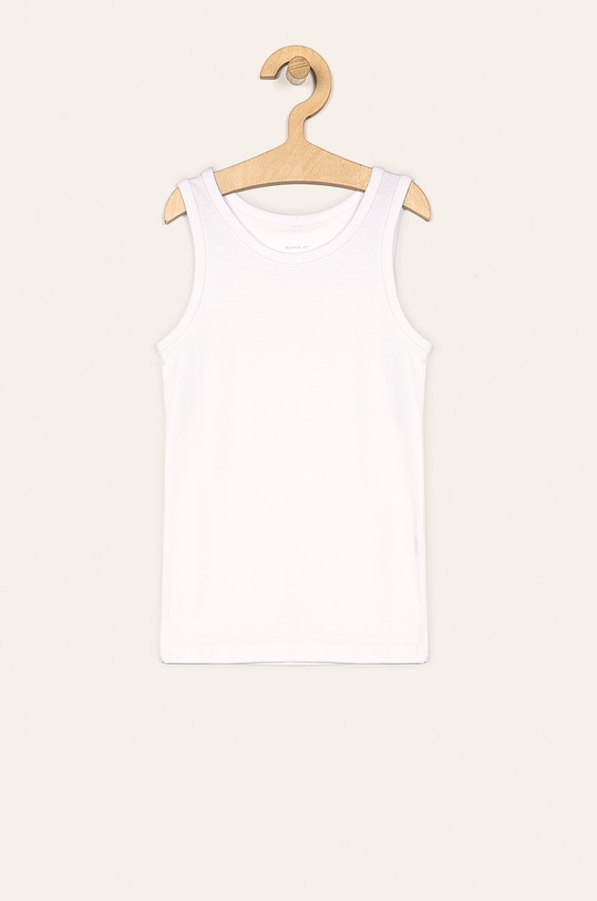 Name it - T-shirt 110-152 cm (2 pack) z elastanem biały 13163571