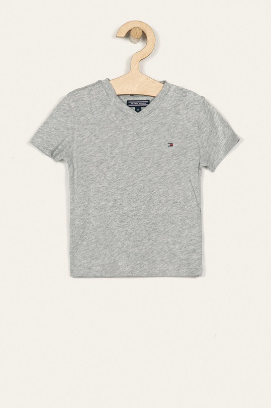 Tommy Hilfiger - T-shirt dziecięcy 74-176 cm bawełna szary KB0KB04142