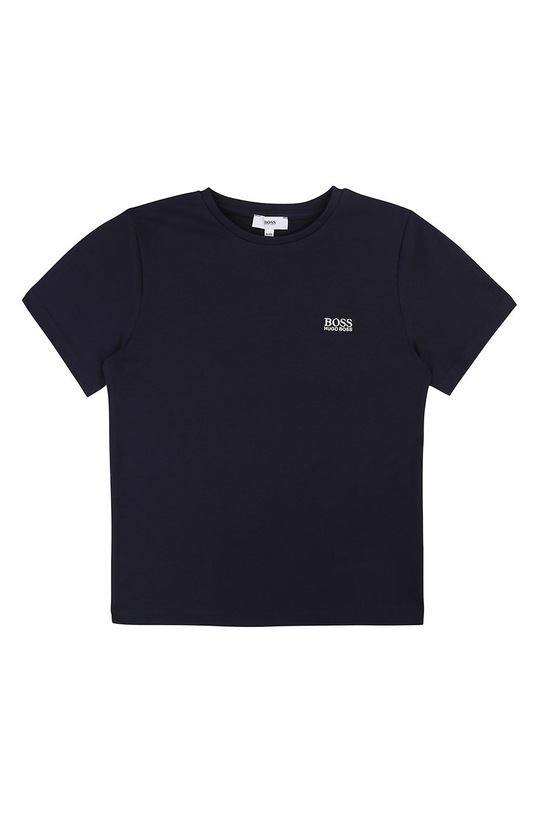 BOSS - T-shirt dziecięcy 104-110 cm J25P14 nadruk granatowy J25P14