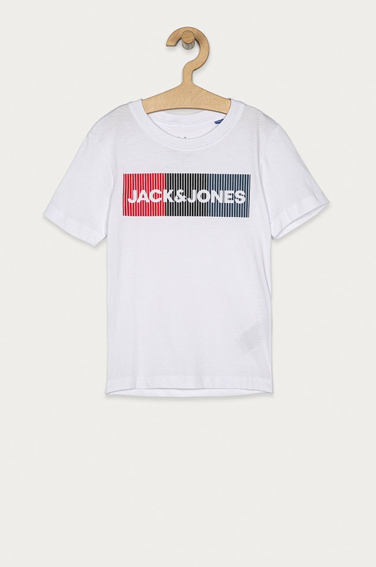 Jack & Jones - T-shirt dziecięcy 128-176 cm nadruk biały 12152730.