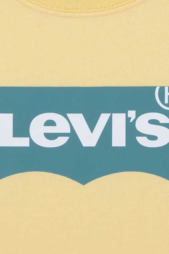 Băieți Levi's tricou de bumbac pentru copii 8E8157.NOS.B galben