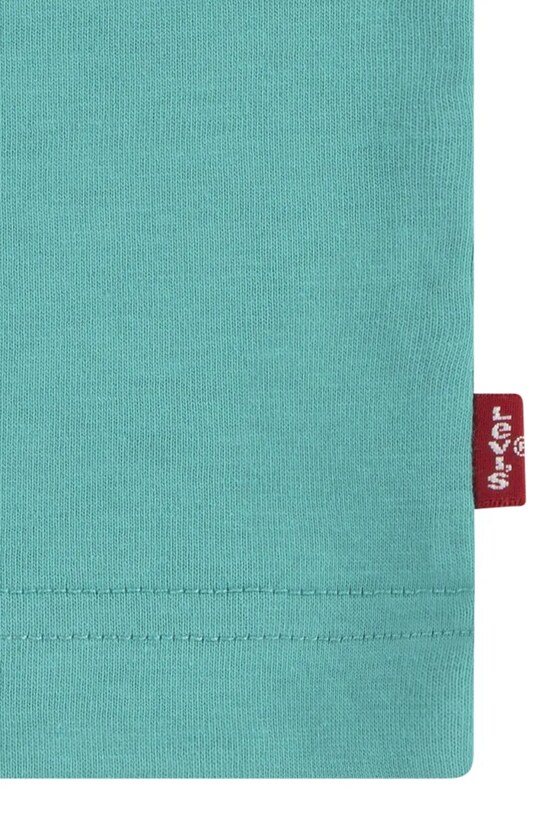 Дитяча бавовняна футболка Levi's бірюзовий 8E8157.NOS.B