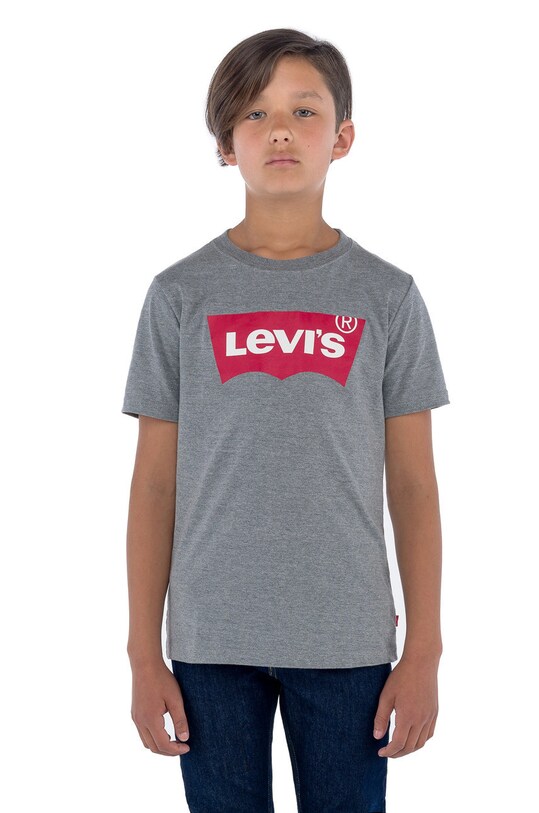 Dětské tričko Levi's kulatý šedá 8E8157.NOS.B