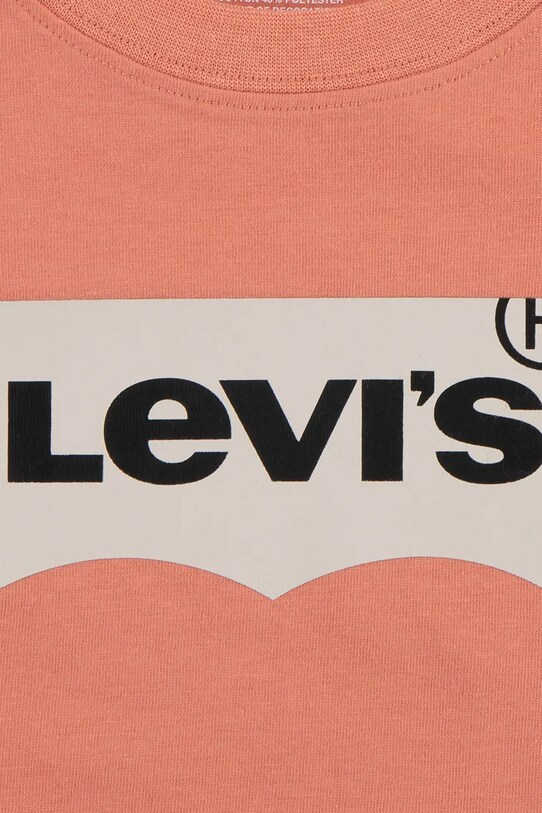 Băieți Levi's tricou de bumbac pentru copii 9E8157.NOS.B portocaliu