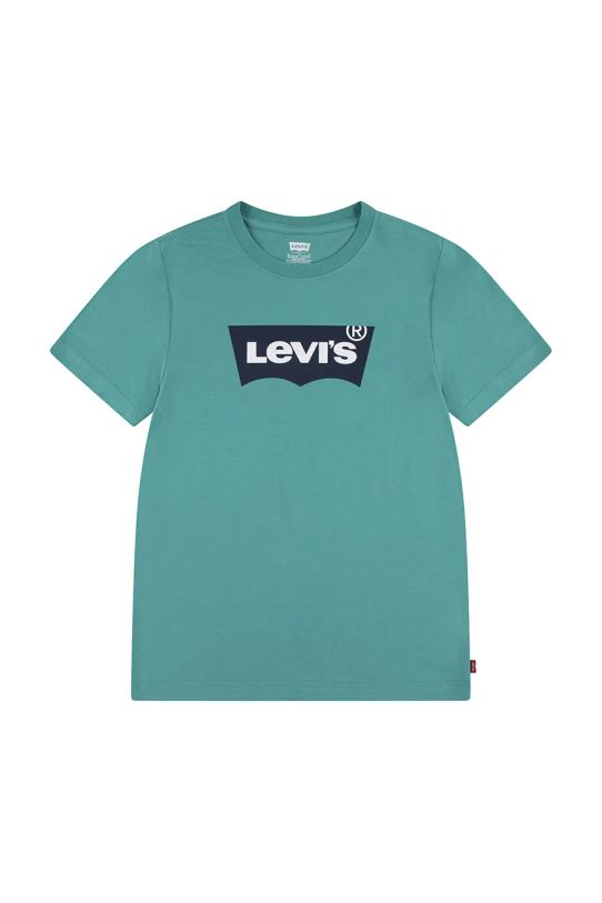 Detské bavlnené tričko Levi's tyrkysová 9E8157.NOS.B