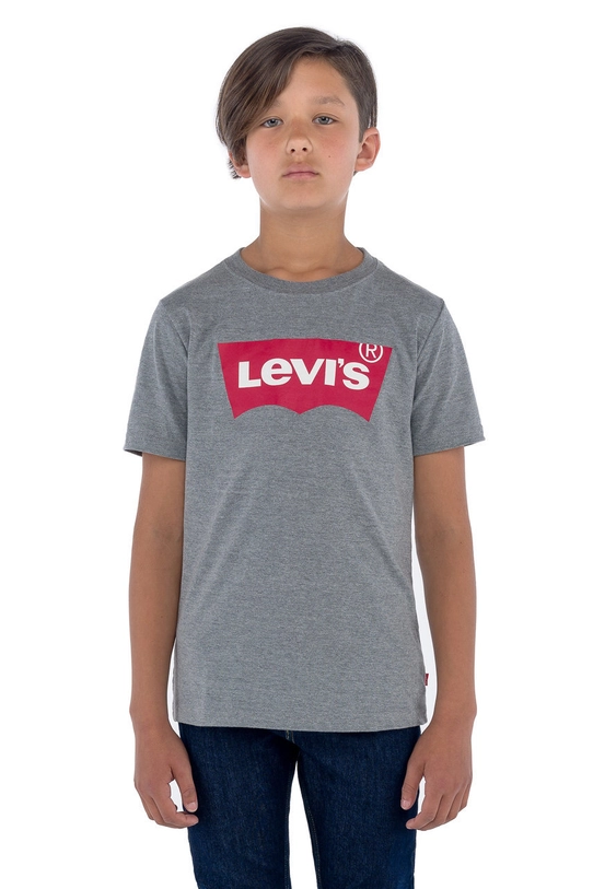 Детская футболка Levi's хлопок серый 9E8157.NOS.B