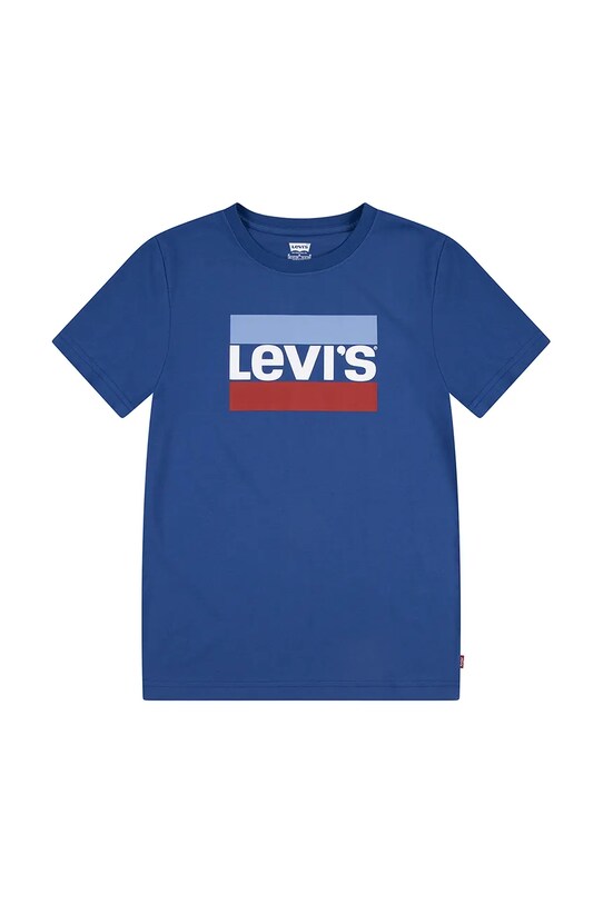 Levi's tricou copii print albastru 9E8568.NOS.B