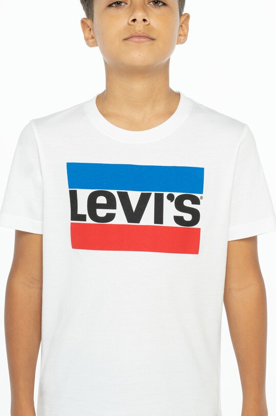 Băieți Levi's Tricou copii 9E8568.NOS.B alb