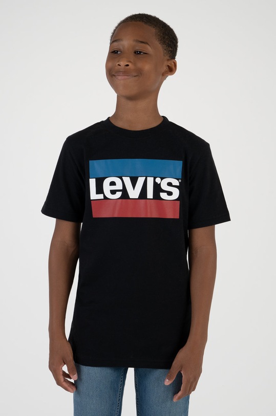 Levi's Tricou copii print negru 9E8568.NOS.B