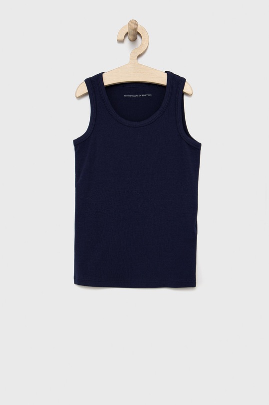 United Colors of Benetton top dziecięcy (2-pack) 3MC10H014.G.CONTINUATIV granatowy AA00