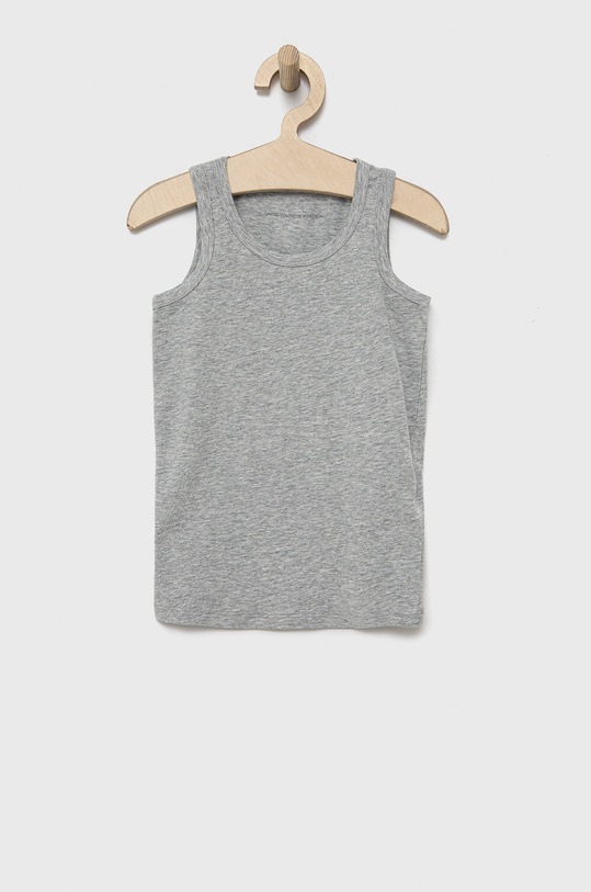 United Colors of Benetton top dziecięcy (2-pack) 3MC10H014.G.CONTINUATIV szary AA00
