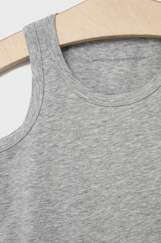 United Colors of Benetton top dziecięcy (2-pack) szary 3MC10H014.G.CONTINUATIV