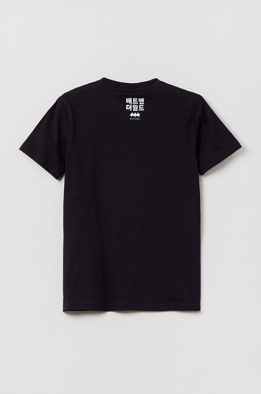 Dječja pamučna majica kratkih rukava OVS 1442258.BOY.10.15YEARS. crna AA00