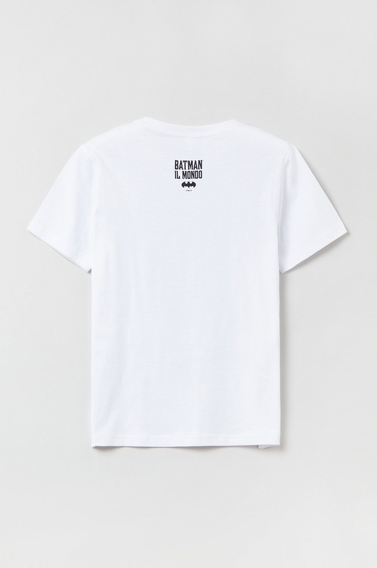 Dječja pamučna majica kratkih rukava OVS 1442263.BOY.10.15YEARS. bijela AA00