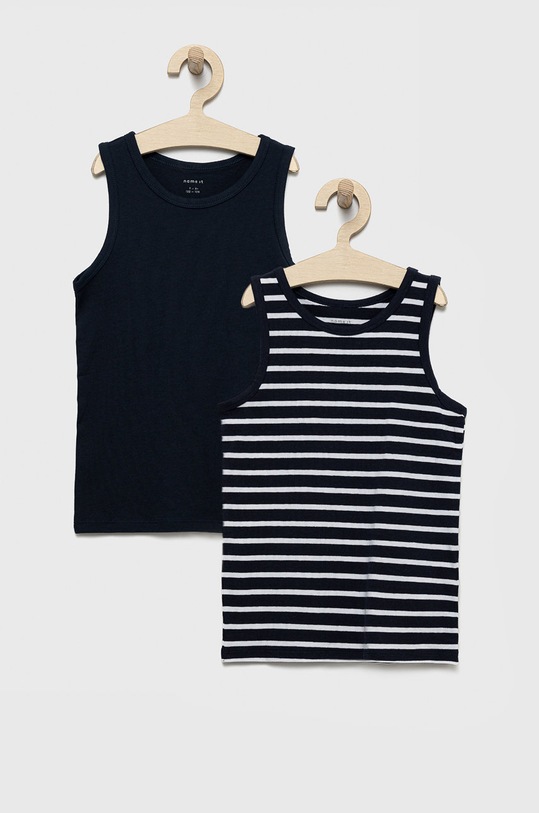 Name it top dziecięcy (2-pack) z elastanem granatowy 13208843.DarkSapphi