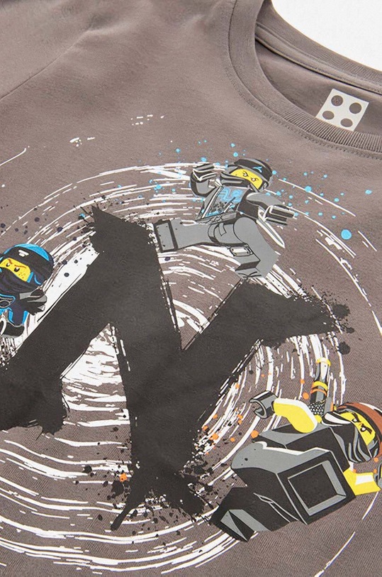 Detské bavlnené tričko Lego 12010479 sivá AA00