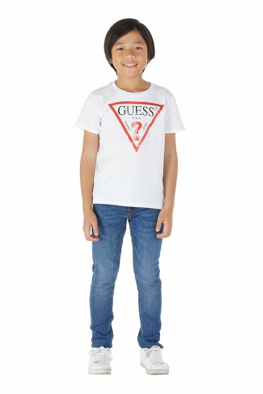 Guess t-shirt bawełniany dziecięcy L73I55.K8HM0.9BYH