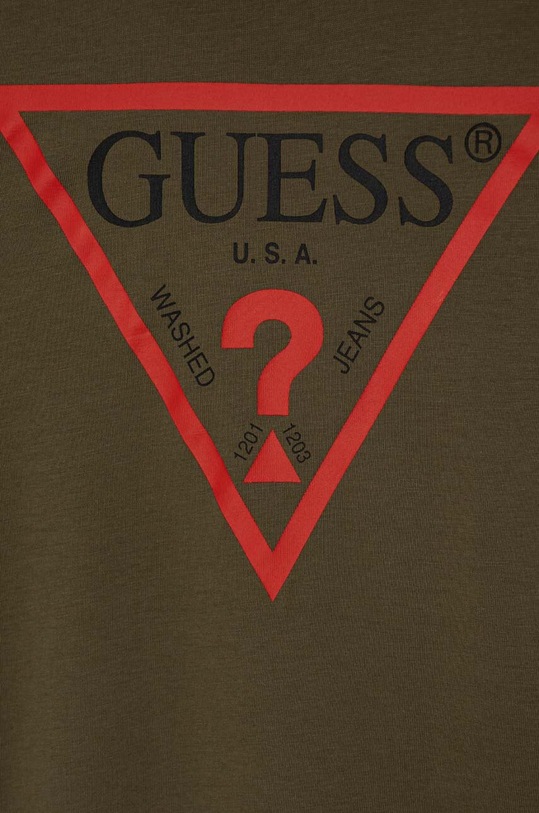 Dječaci Dječja pamučna majica kratkih rukava Guess L73I55.K8HM0.9BYH zelena
