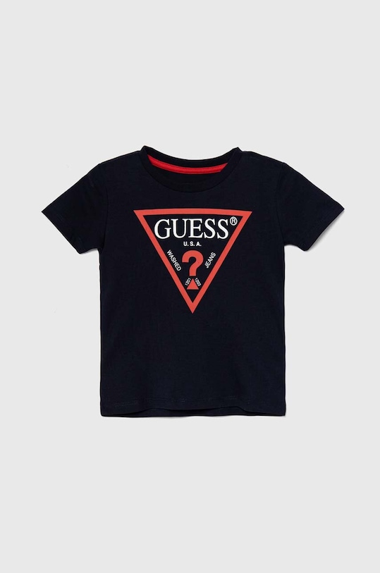 Детска памучна тениска Guess памук тъмносин N73I55.K8HM0.9BYH