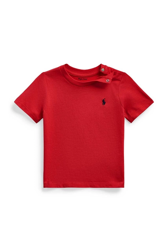 Polo Ralph Lauren t-shirt bawełniany niemowlęcy bawełna czerwony 320832904036