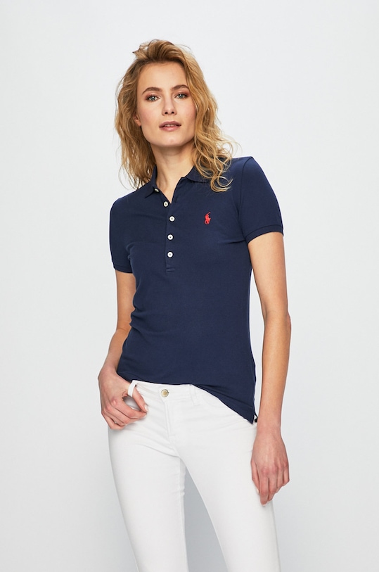 Top Polo Ralph Lauren s elastanem námořnická modř 211505654111
