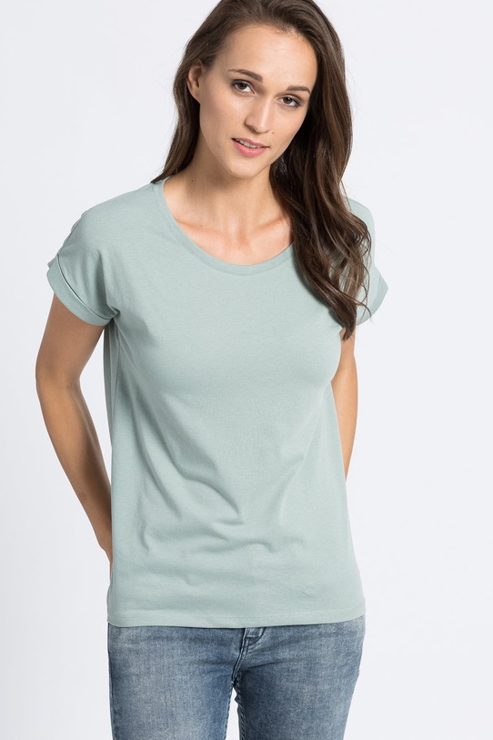 Vila t-shirt pozostałe zielony 14025668