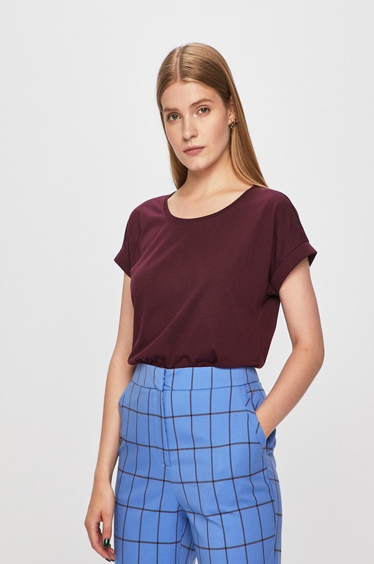 Vila - Top okrúhly burgundské 14025668