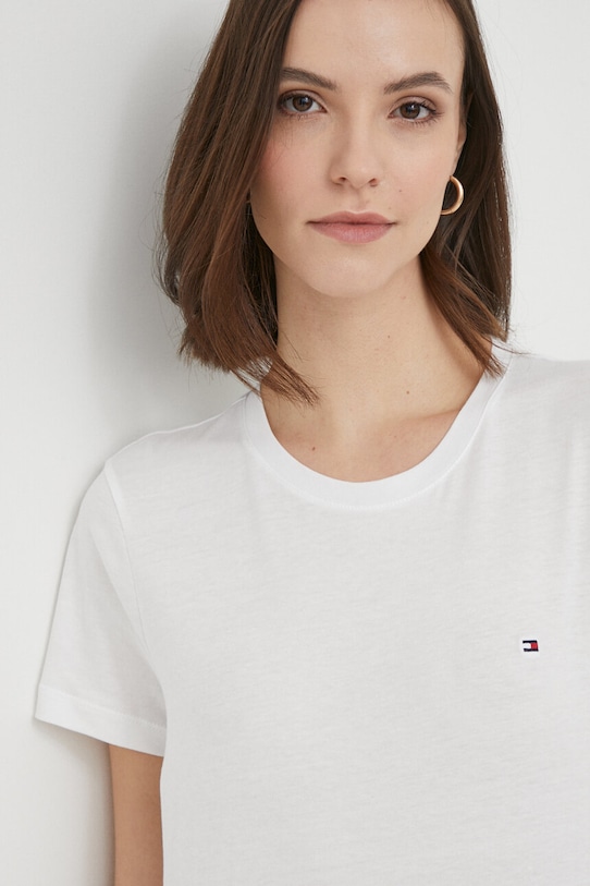 Tommy Hilfiger top WW0WW22043 alb AA00