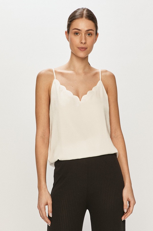 Only Bluză uni alb 15176550