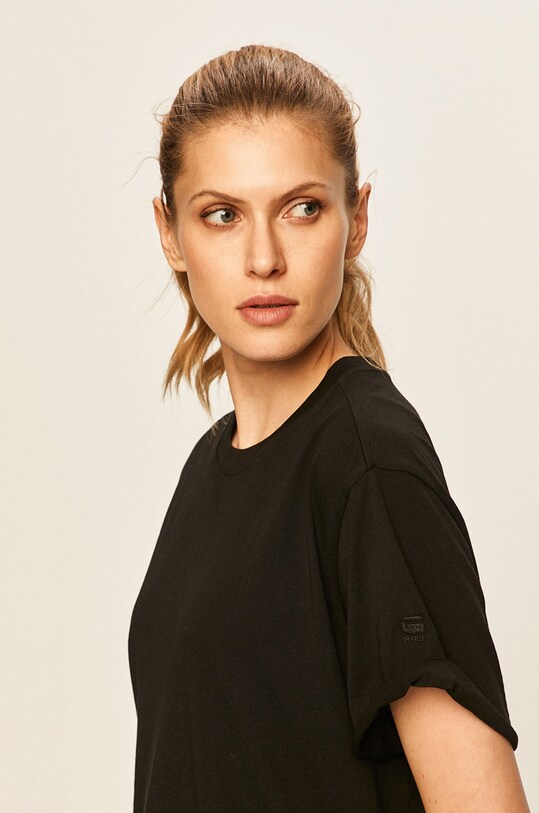 G-Star tricou din bumbac negru D16902.4107