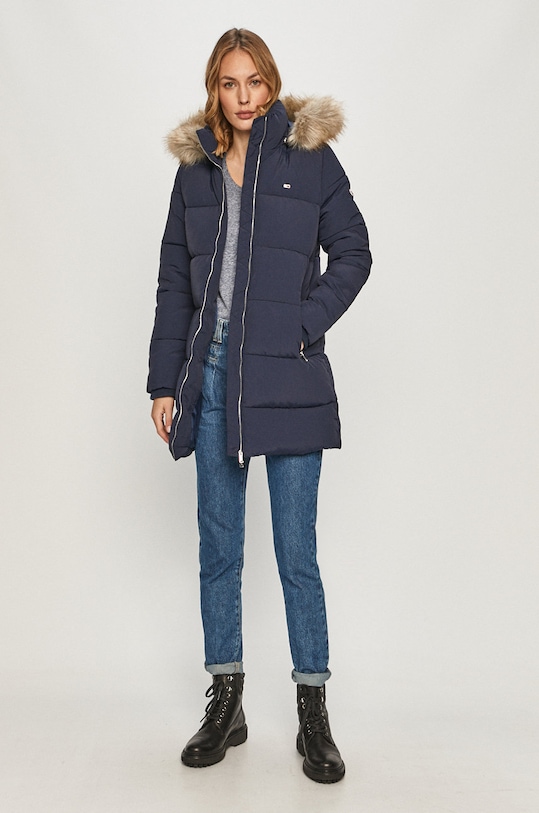 Tommy Jeans kratka majica DW0DW04435.NOS siva AA00