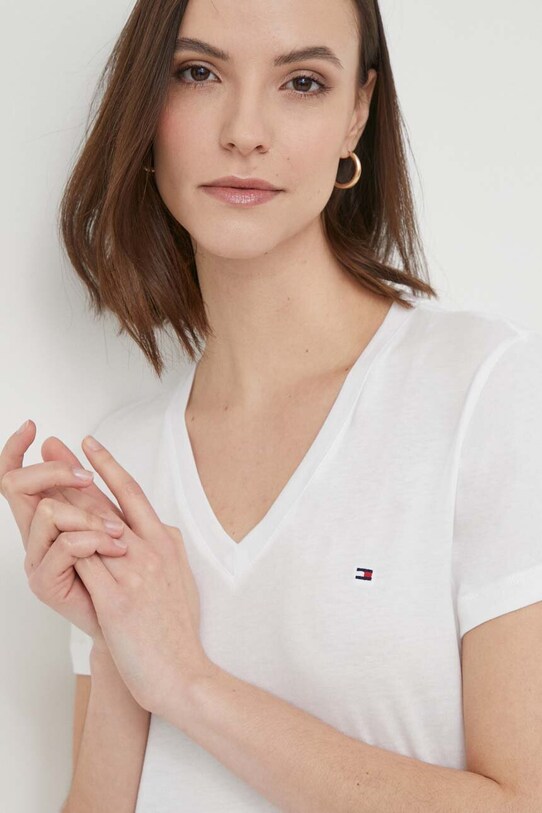 Tommy Hilfiger - Футболка хлопок белый WW0WW24969.NOS