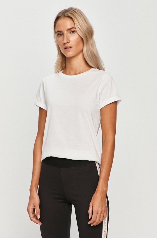 HUGO tricou alb 50417212.NOS