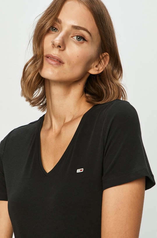 Tommy Jeans - Tričko černá DW0DW09195.NOS